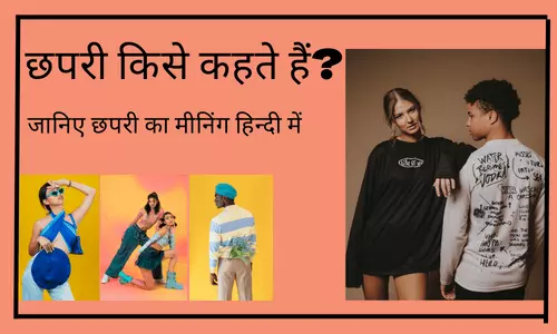 Meaning of Chapri in Hindi